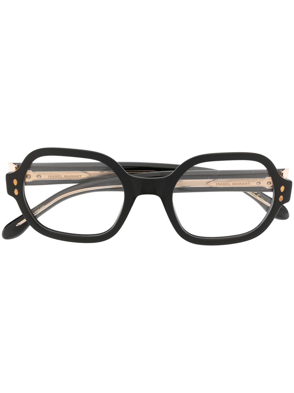 Isabel Marant Eyewear 圆框眼镜 - 黑色