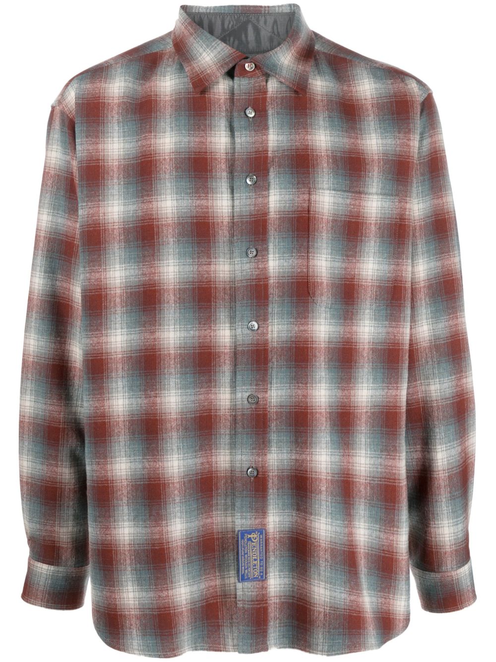 Maison Margiela x Pendleton 格纹羊毛衬衫 - 红色