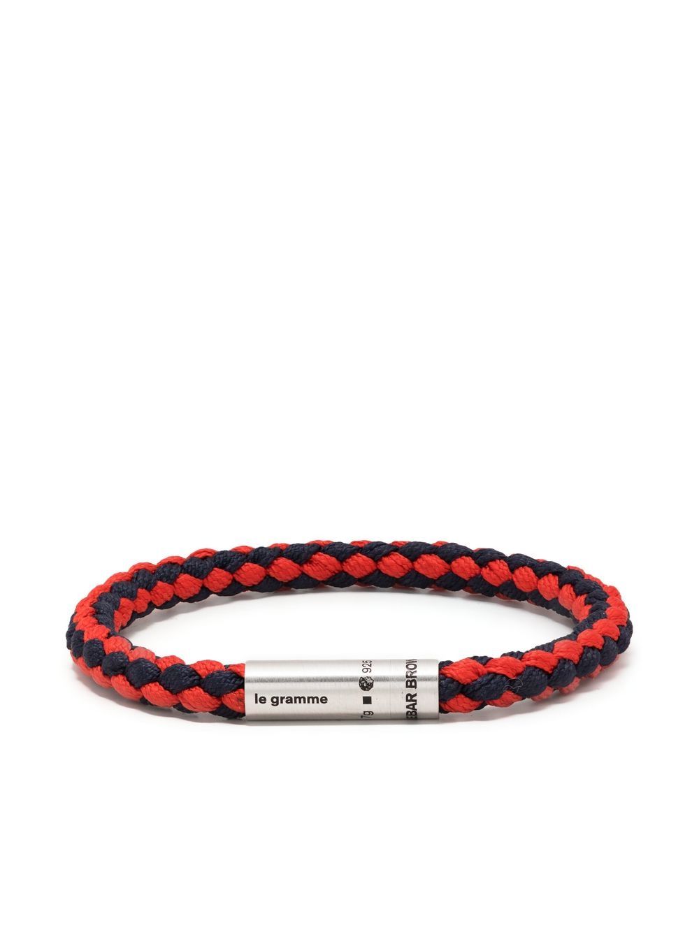 Le Gramme x Orlebar Brown 雕刻logo手链 - 蓝色