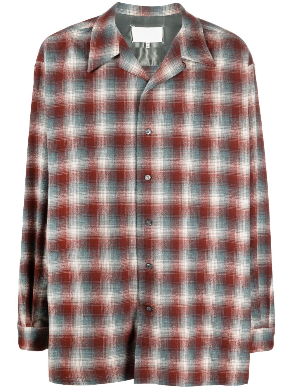 Maison Margiela x Pendleton 格纹羊毛衬衫 - 红色