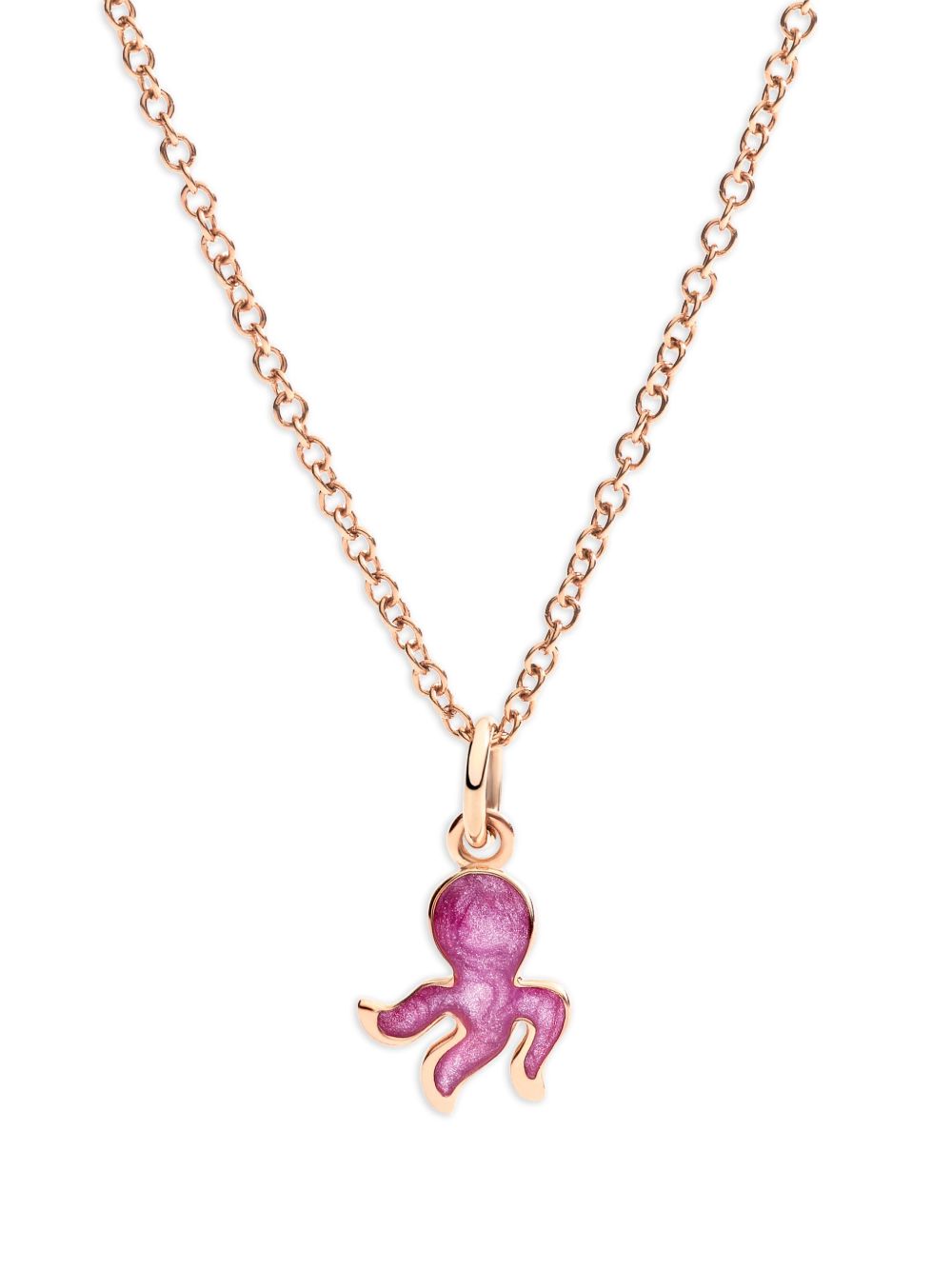 Dodo 9K玫瑰金 Octopus 吊坠 - 金色