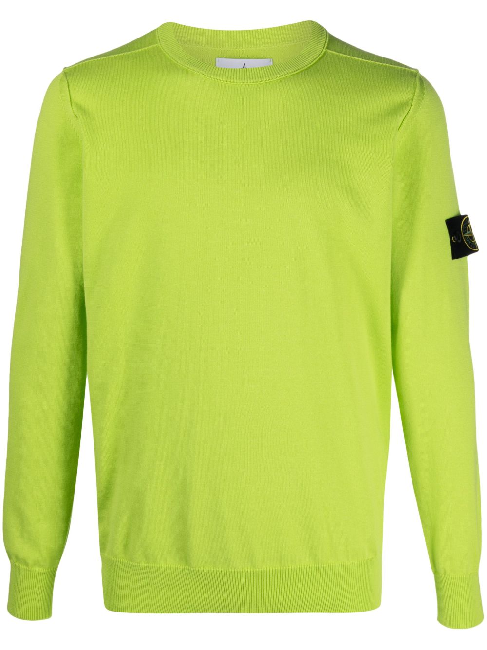 Stone Island 罗盘徽章棉毛衣 - 绿色