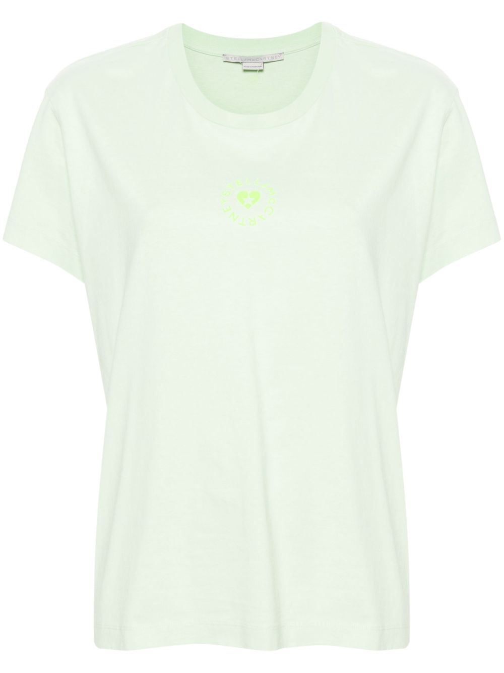 Stella McCartney Lovestruck logo棉T恤 - 绿色