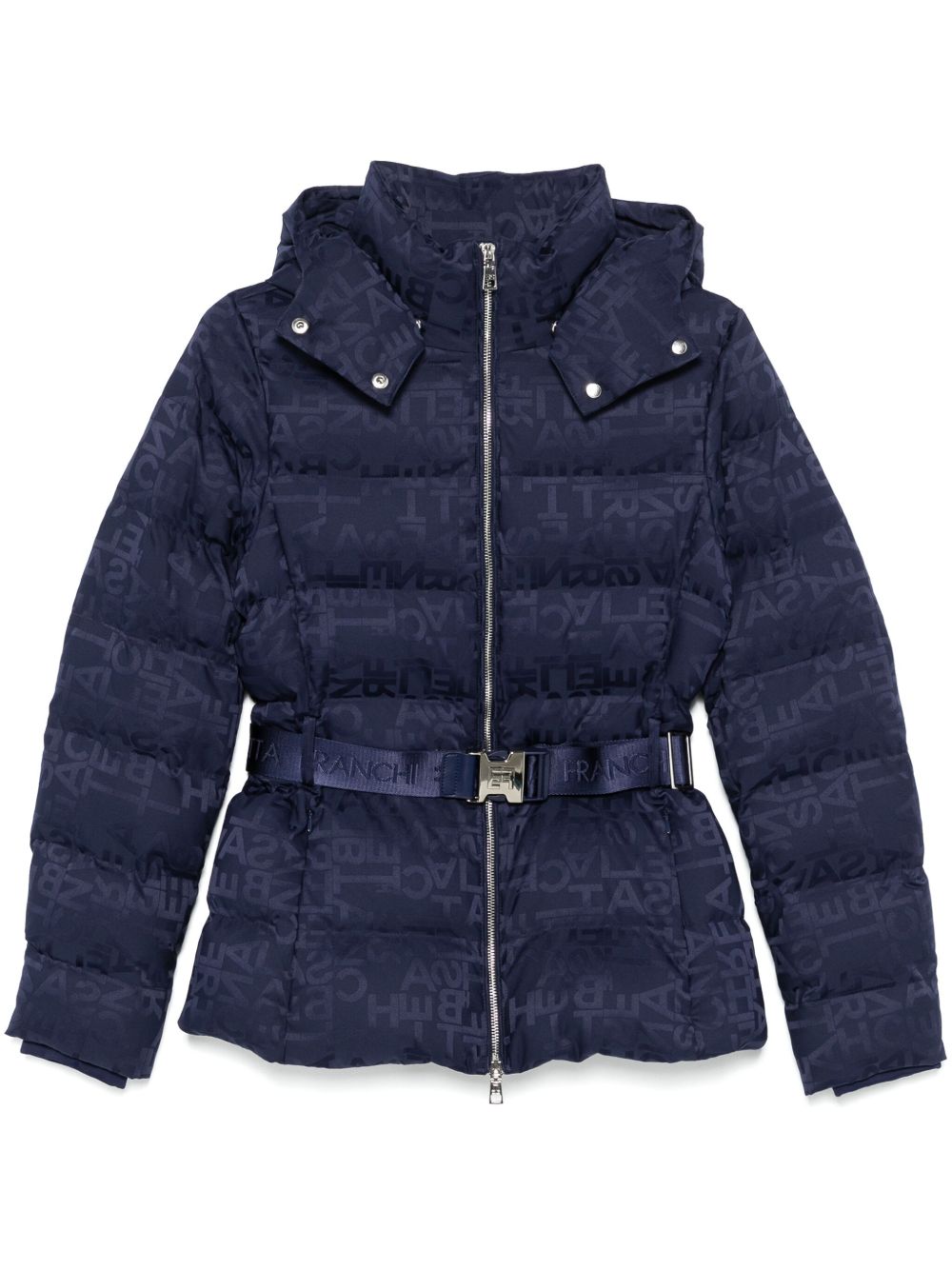 Elisabetta Franchi logo提花夹克 - 蓝色