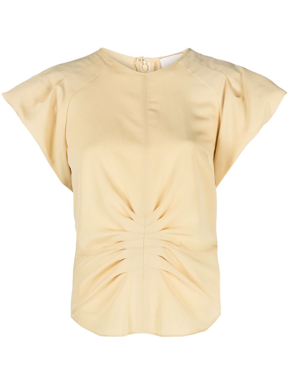 ISABEL MARANT Tullya 褶饰细节罩衫 - 黄色