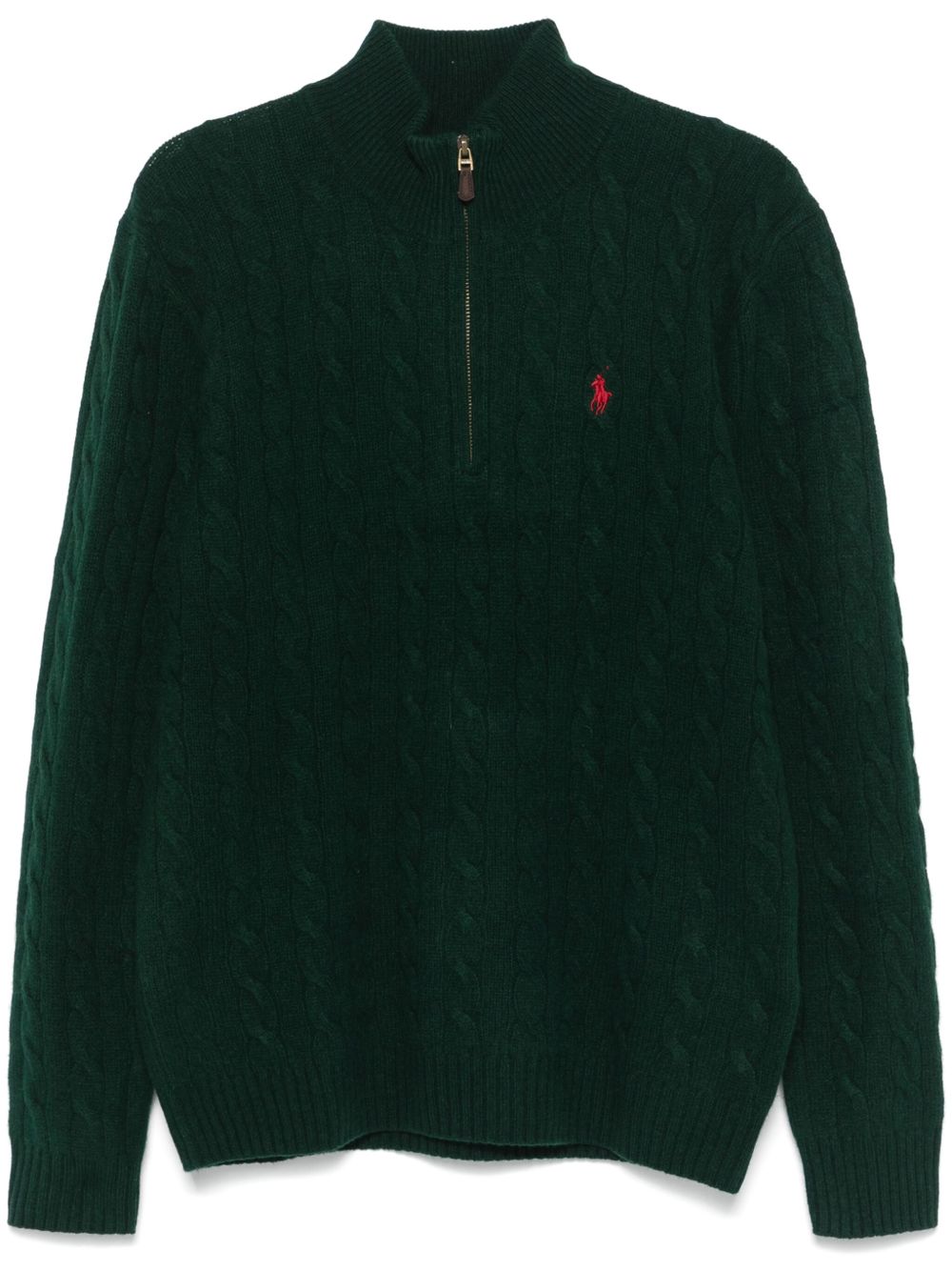 Polo Ralph Lauren 绞花针织毛衣 - 绿色