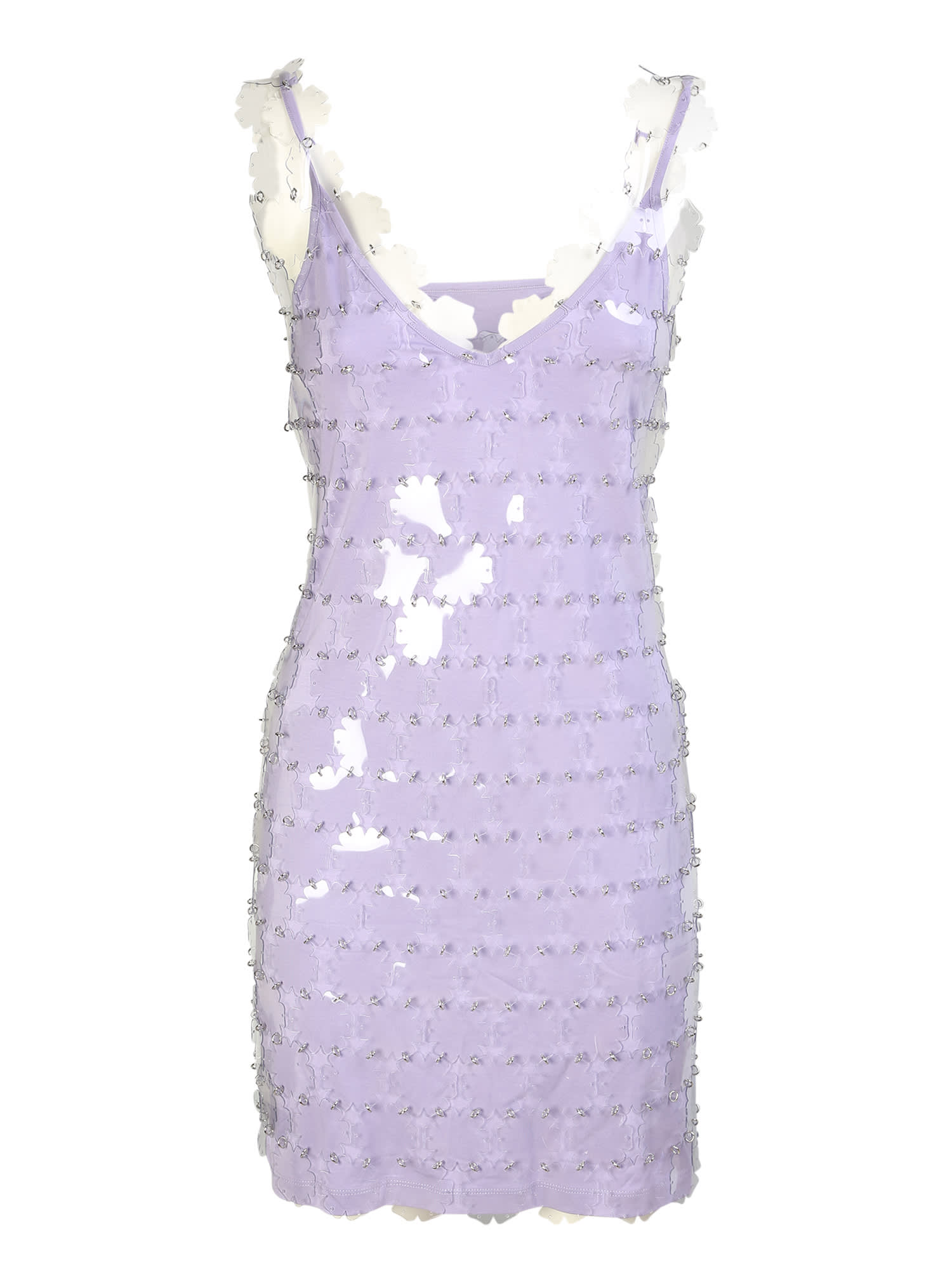 Paco Rabanne Mini Dress With A Bold Color And Statement Silhouette