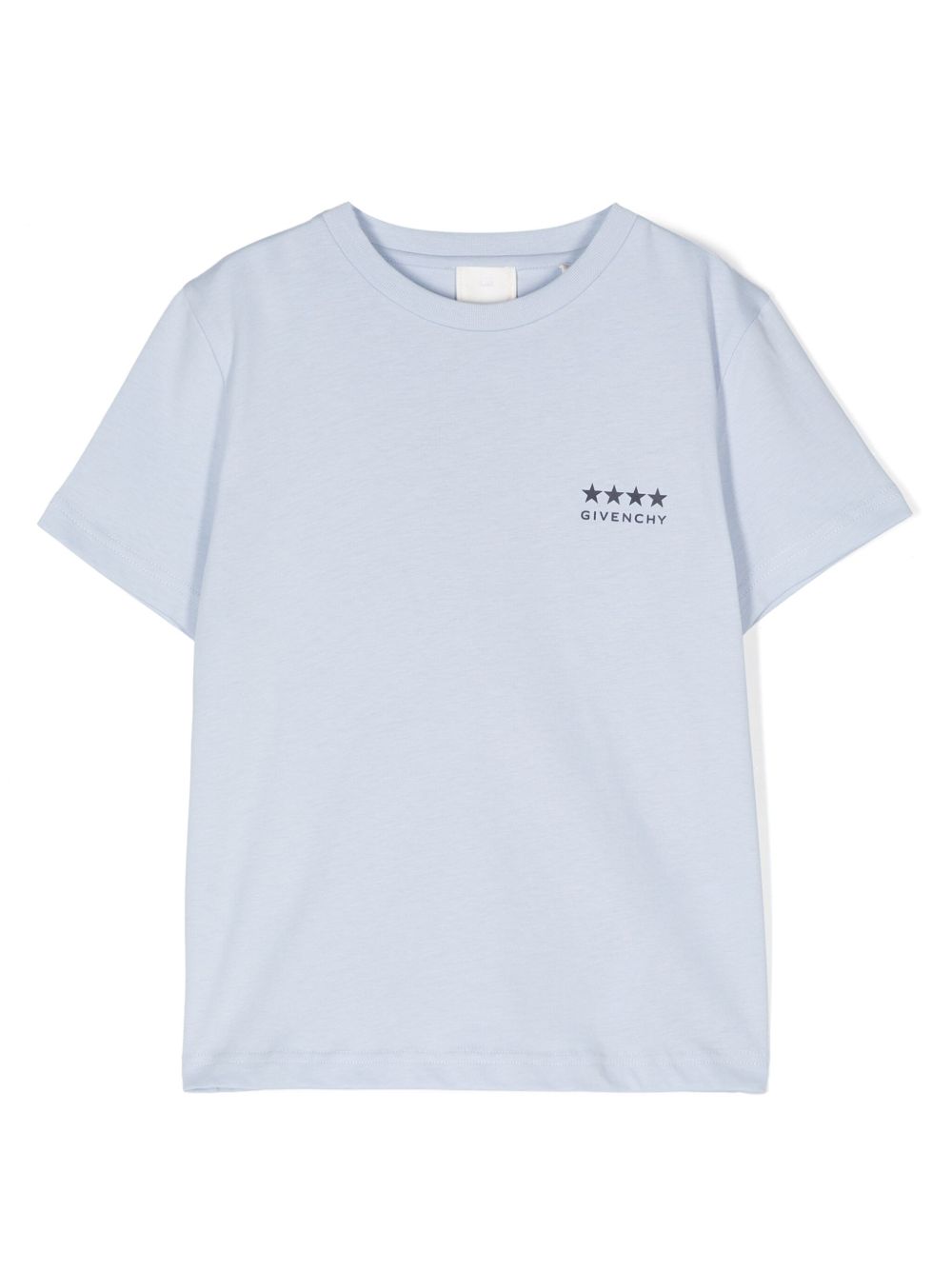 Givenchy Kids 4G 印花棉T恤 - 蓝色