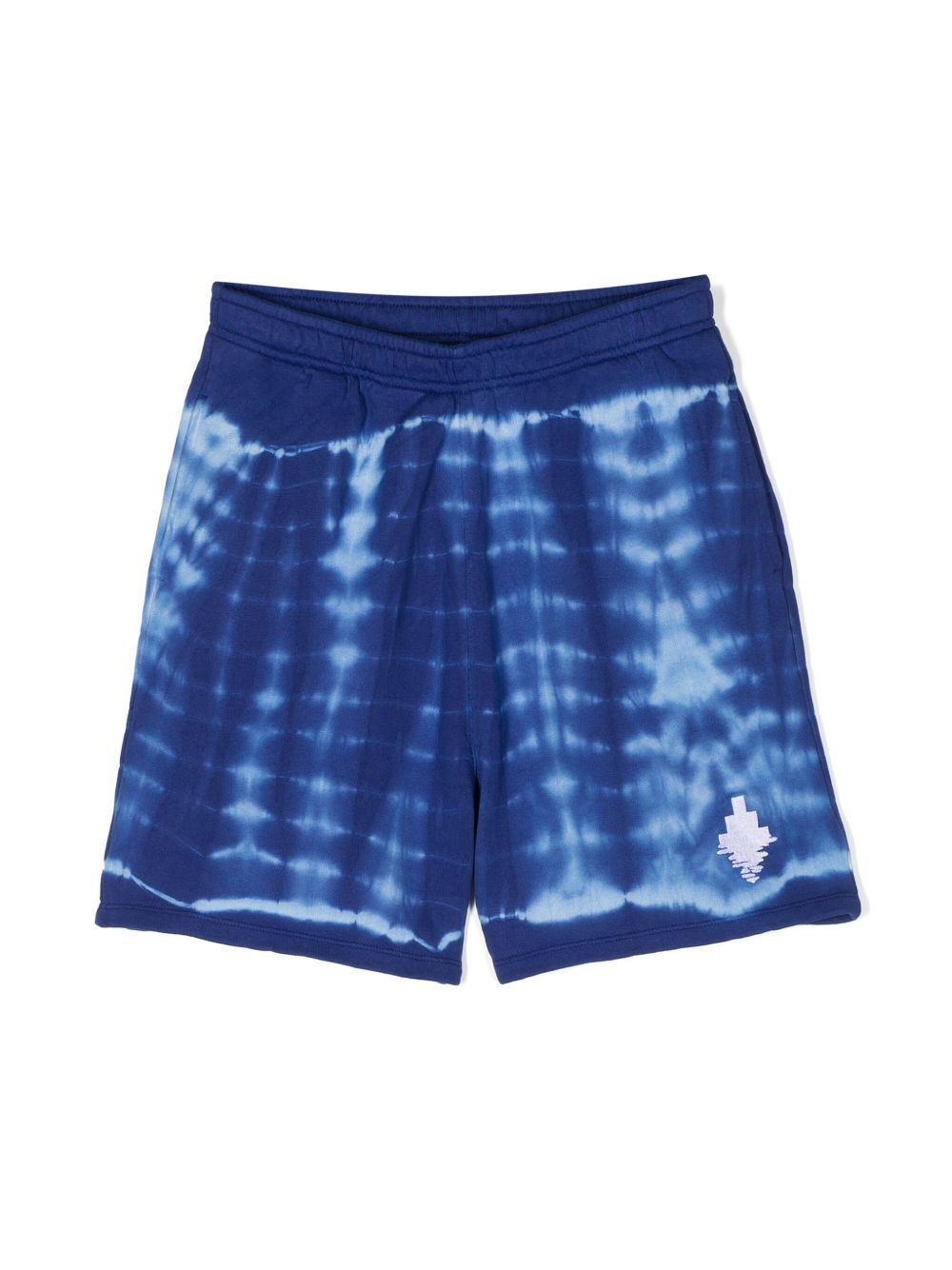 Marcelo Burlon County Of Milan Kids Soundwaves 运动短裤 - 蓝色