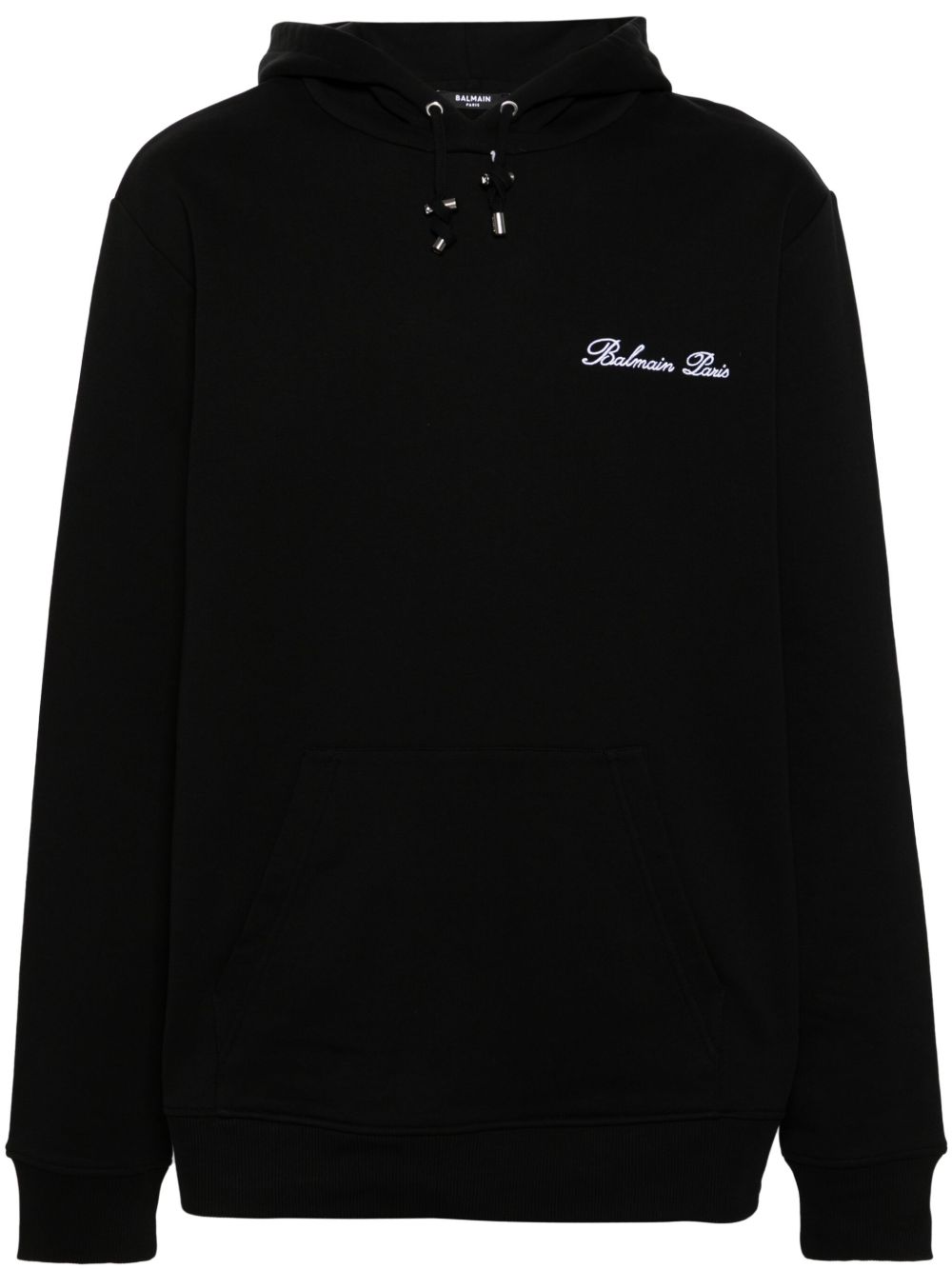 Balmain Signature 棉连帽衫 - 黑色