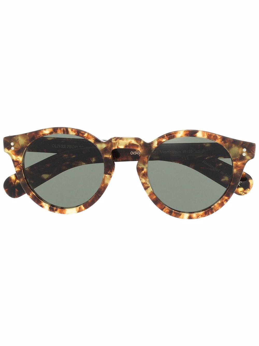 Oliver Peoples Martineaux 圆框太阳眼镜 - 褐色