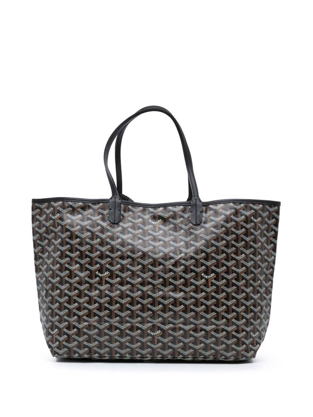 Goyard Pre-Owned Goyardine Saint Louis PM 手提包（2018年典藏款） - 黑色