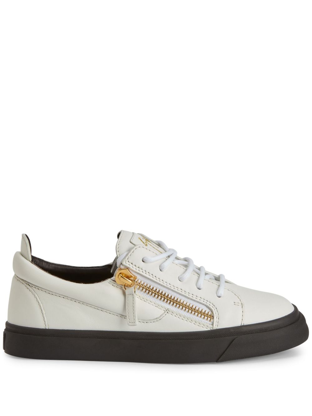 Giuseppe Zanotti Nicki 低帮皮质运动鞋 - 白色