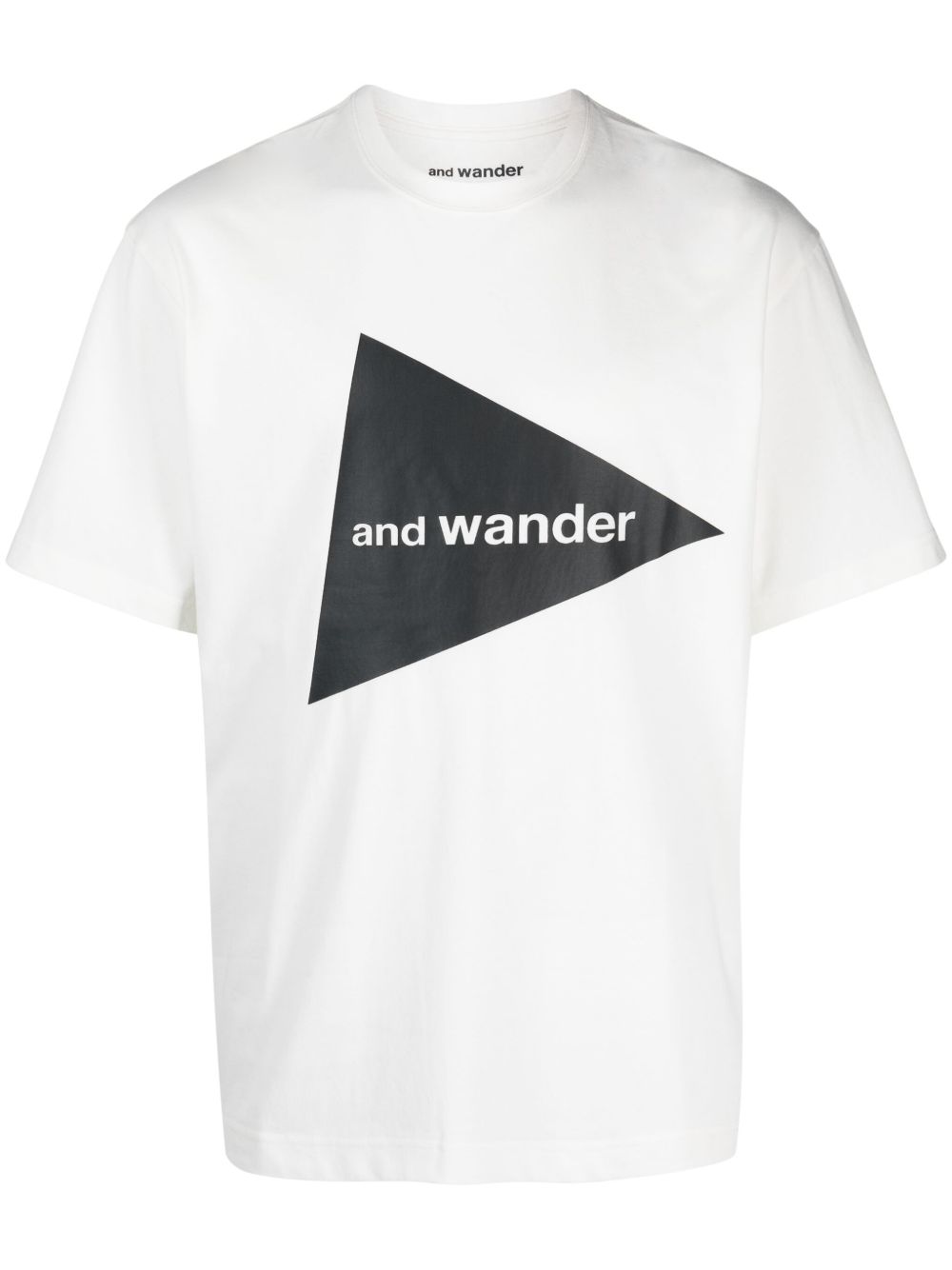 and Wander logo印花圆领T恤 - 白色