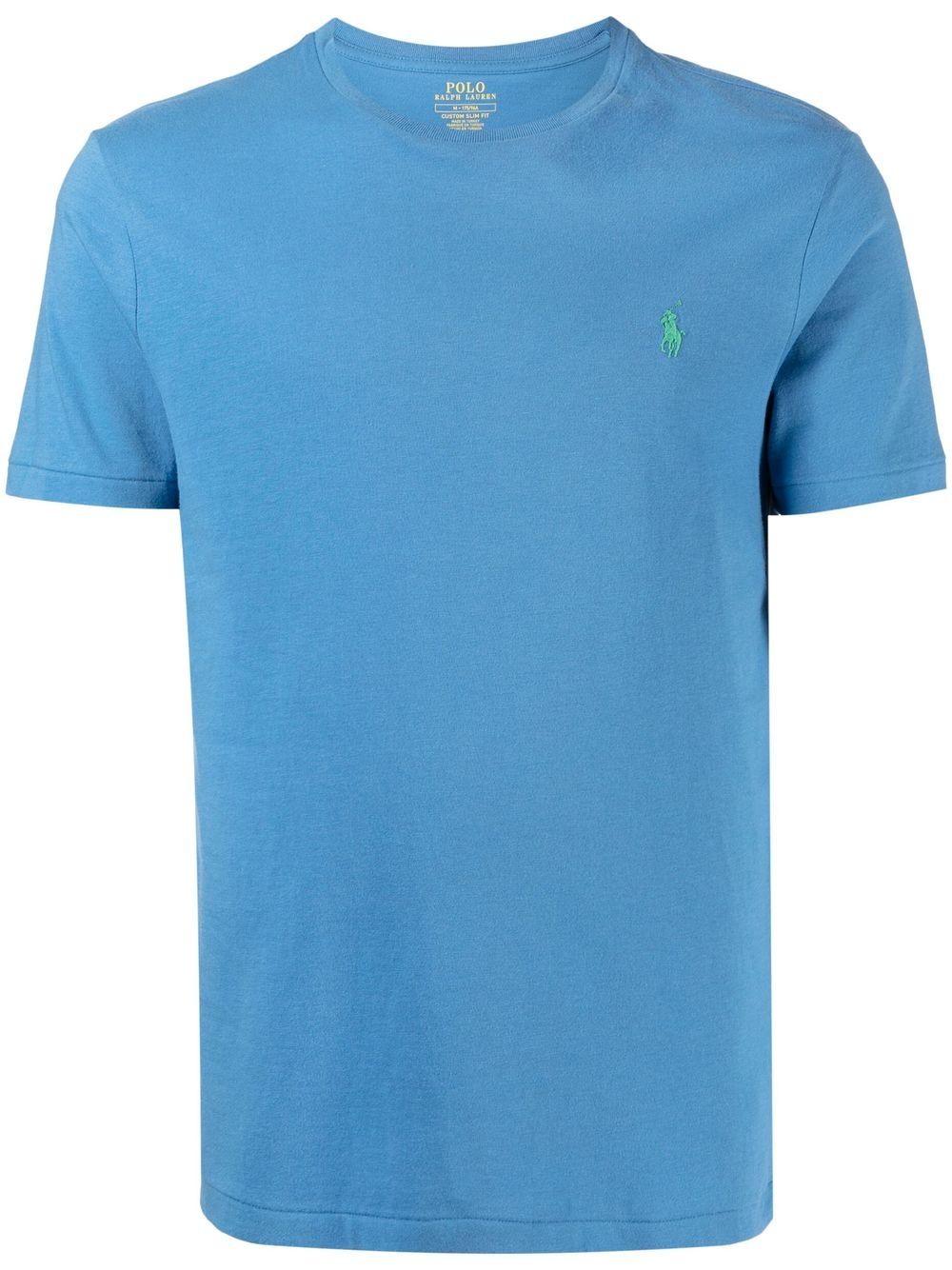 Polo Ralph Lauren logo刺绣T恤 - 蓝色