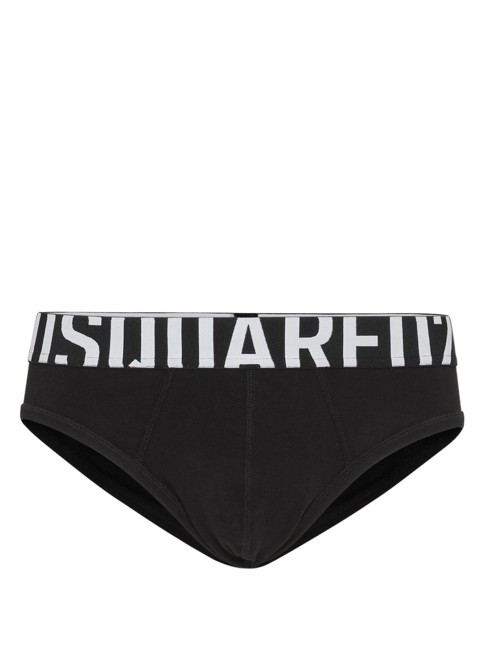 DSQUARED2 logo腰边三角内裤 - 黑色