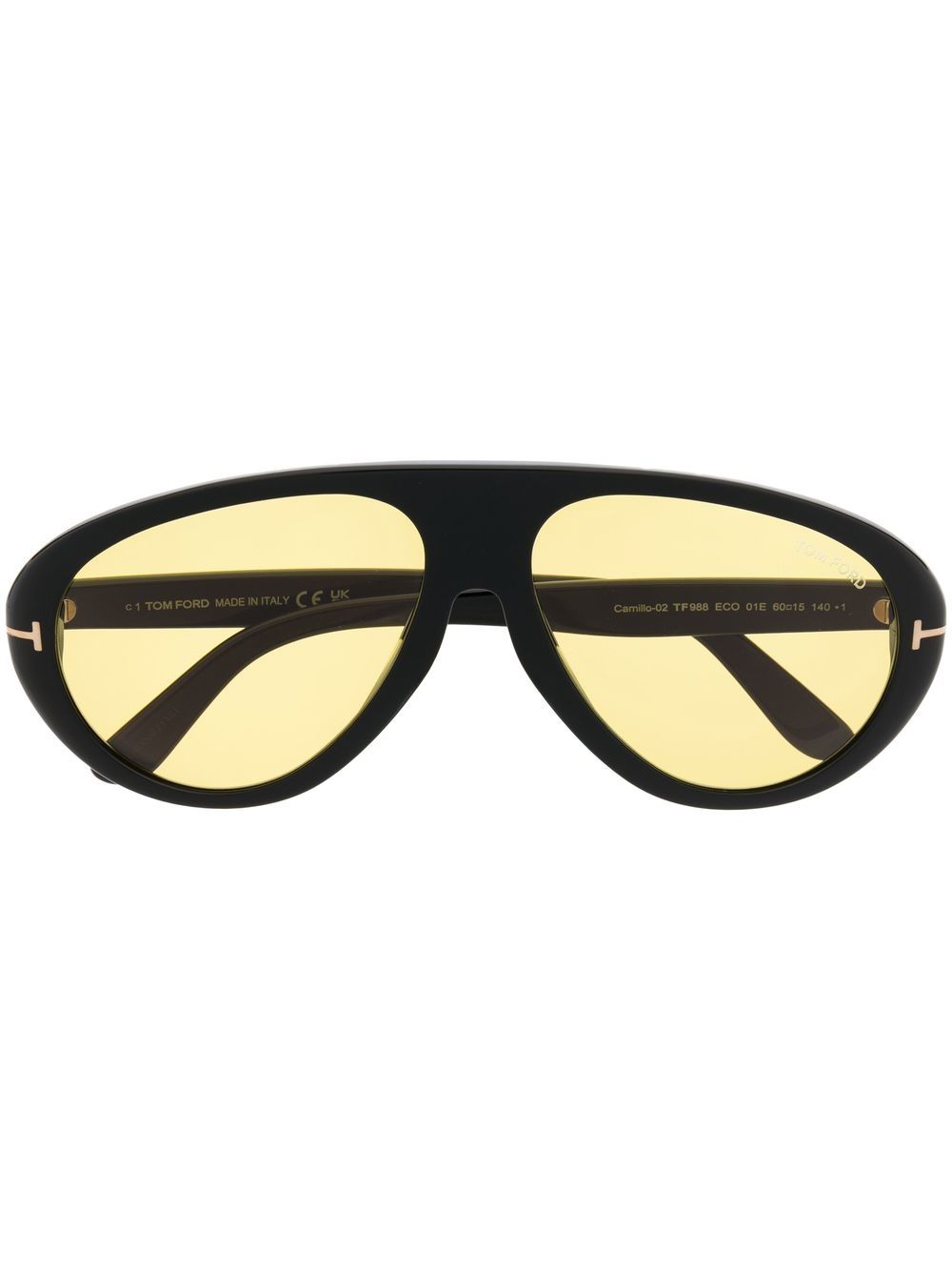 TOM FORD Eyewear 汤姆福特 猫眼框太阳眼镜 - 黑色