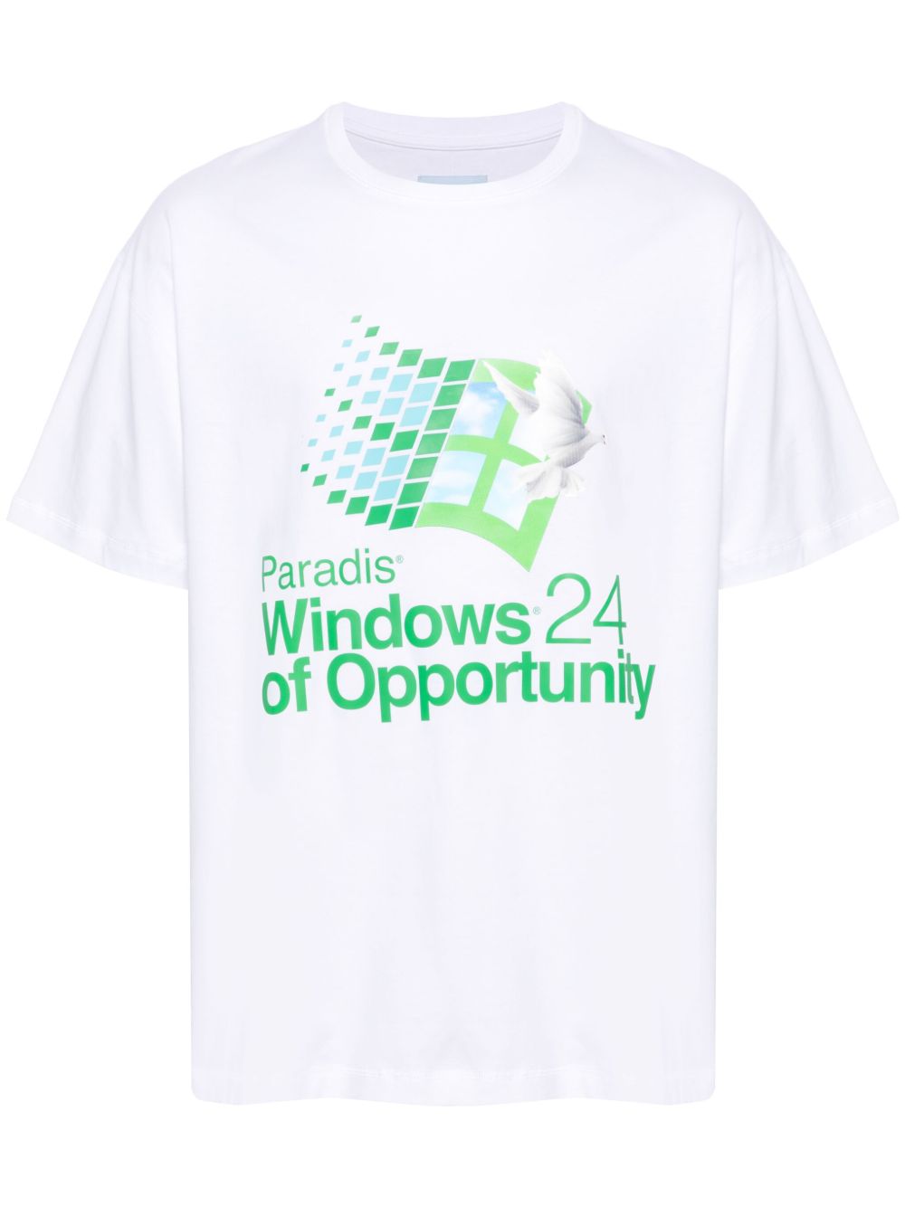 3PARADIS Windows Hologram 棉T恤 - 白色