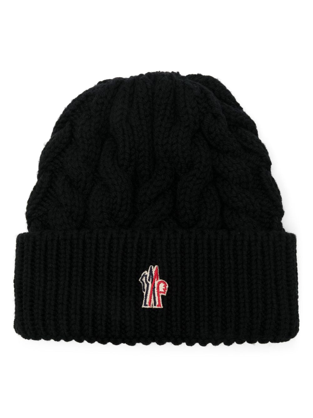 Moncler Grenoble 标贴套头帽 - 黑色