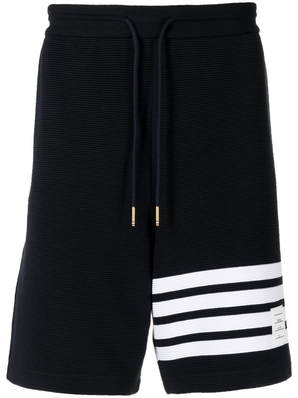 Thom Browne Ottoman 条纹运动短裤 - 蓝色