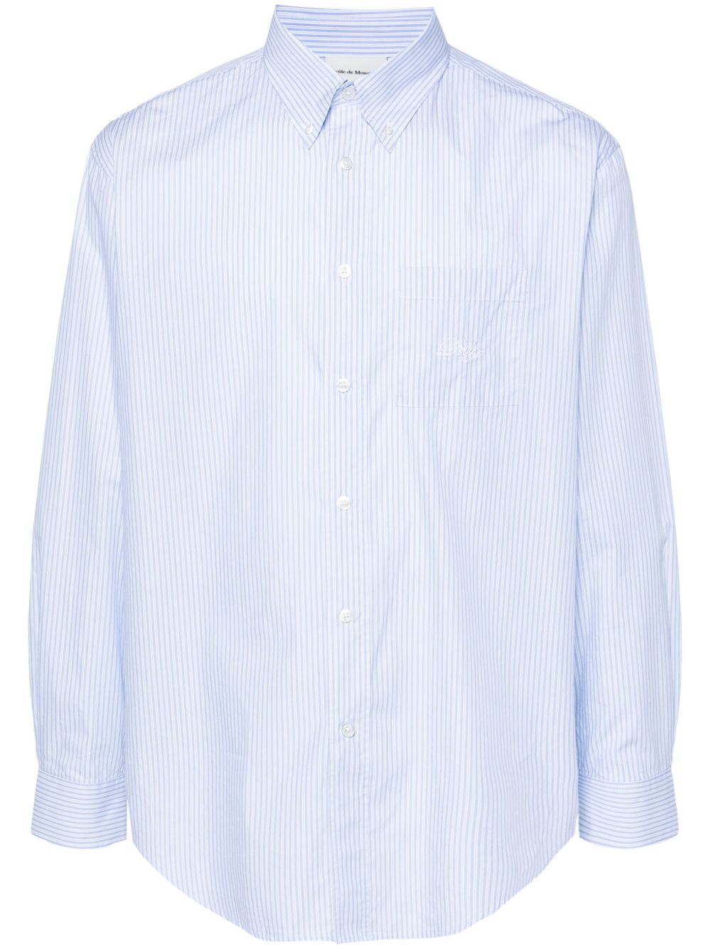 Drôle De Monsieur La Chemise Rayée 棉衬衫 - 蓝色