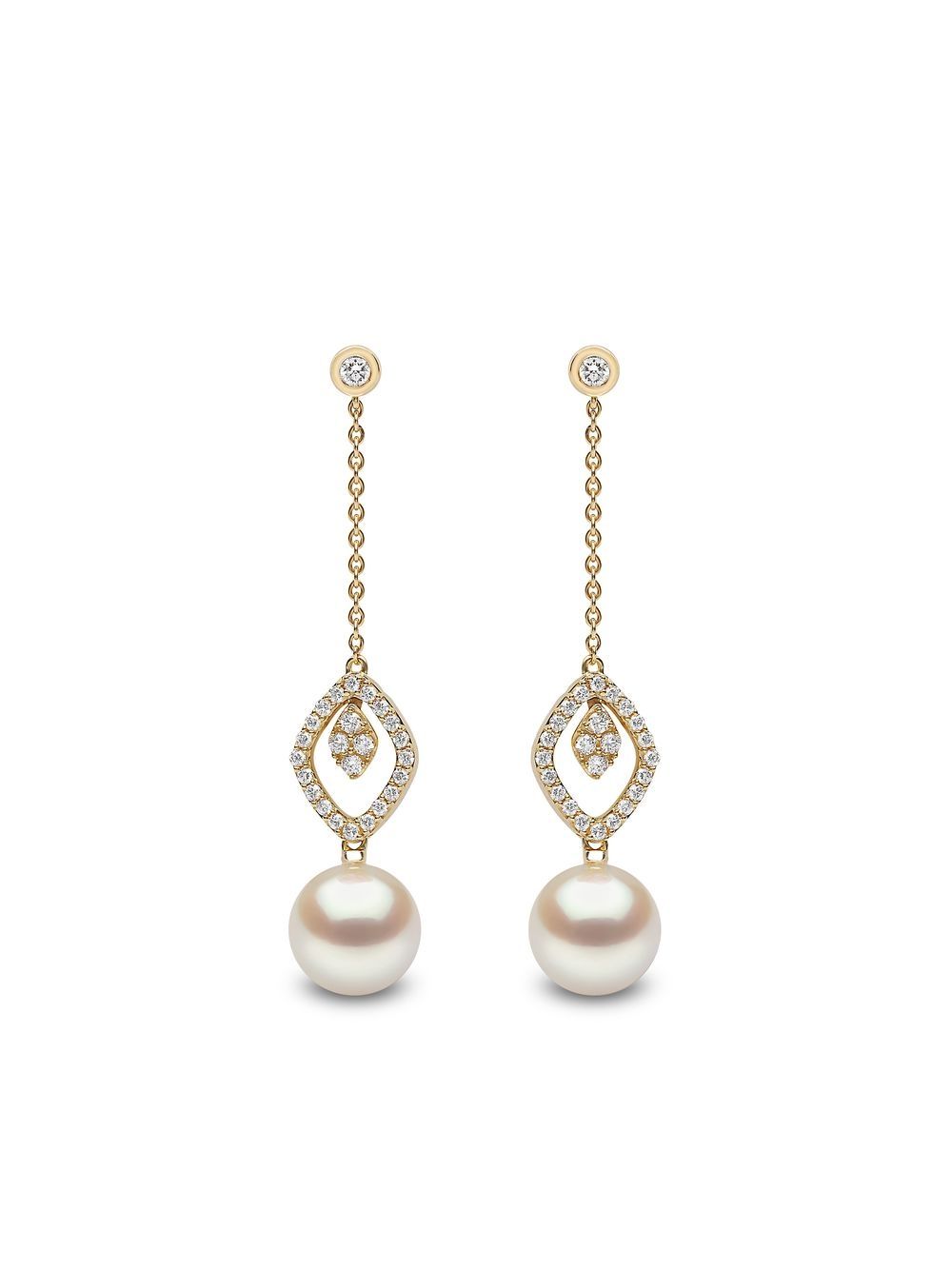 Yoko London Trend 18K金钻石耳環 - 金色