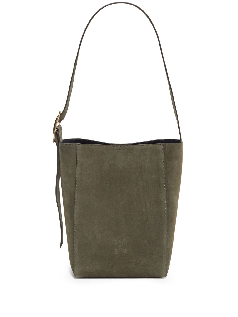 Closed Leather Shopper 大号单肩包 - 绿色