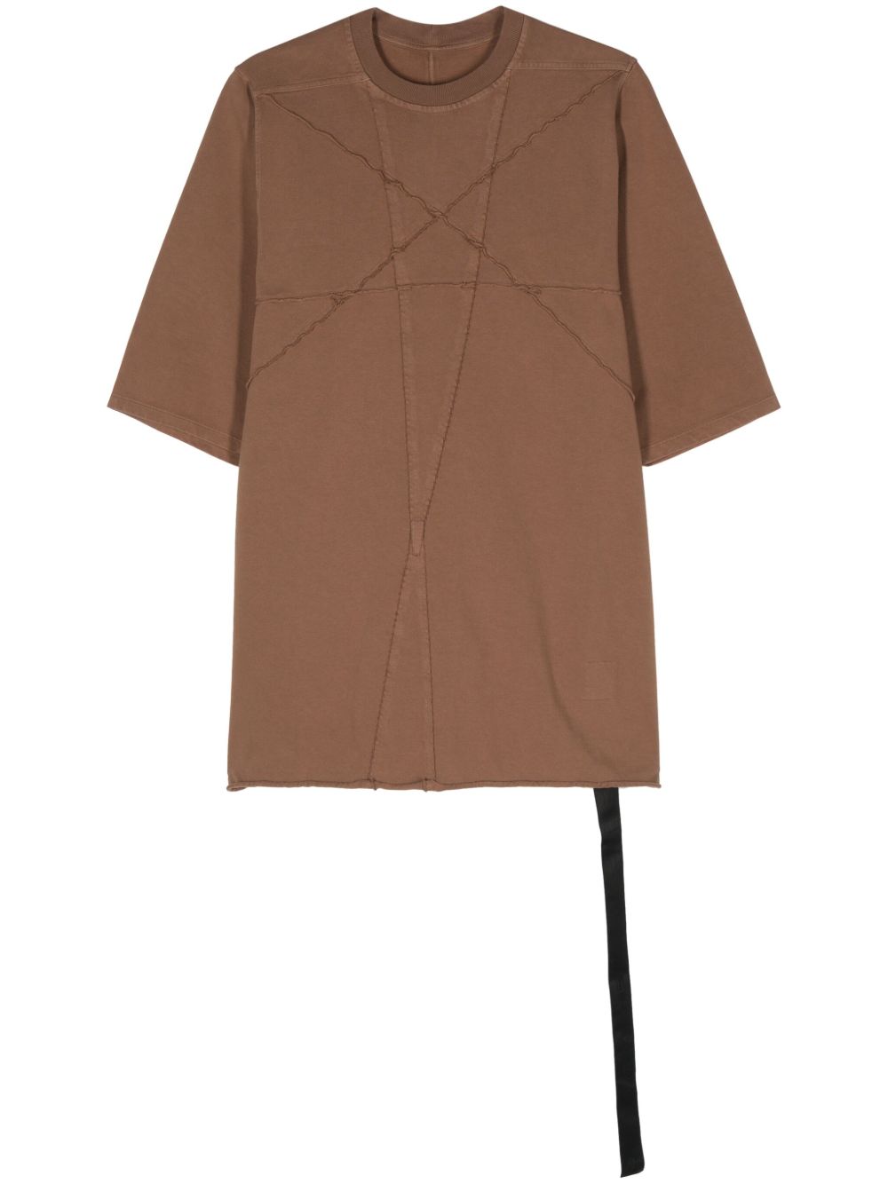Rick Owens DRKSHDW Jumbo SS T 棉T恤 - 褐色