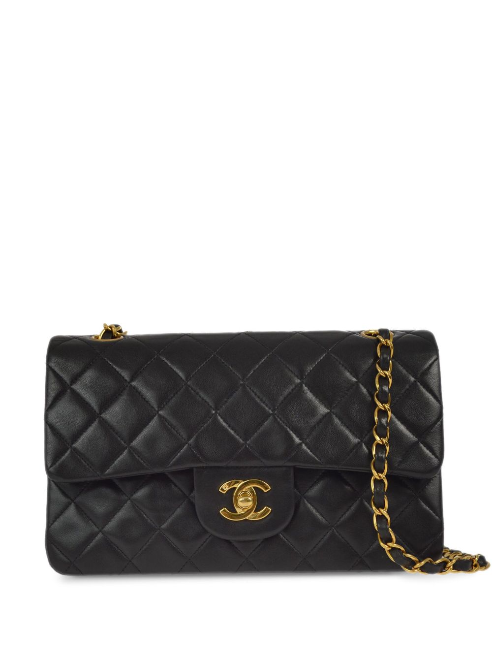 CHANEL Pre-Owned Classic Double Flap 小号单肩包（1995年典藏款） - 黑色