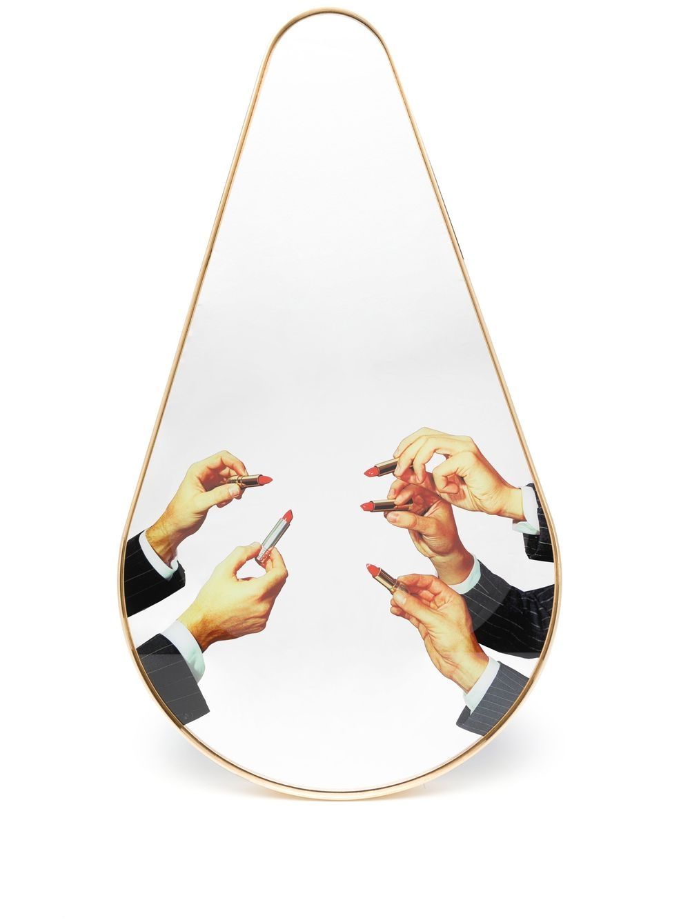 Seletti 口红细节镜子 - 金色