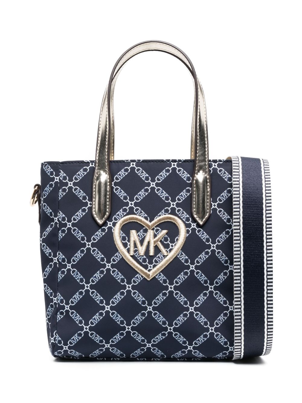 Michael Kors Kids 经典logo印花手提包 - 蓝色
