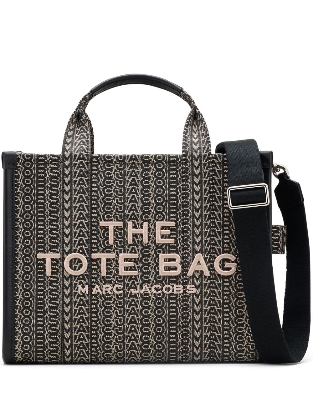 Marc Jacobs The Large Jacquard 手提包 - 黑色