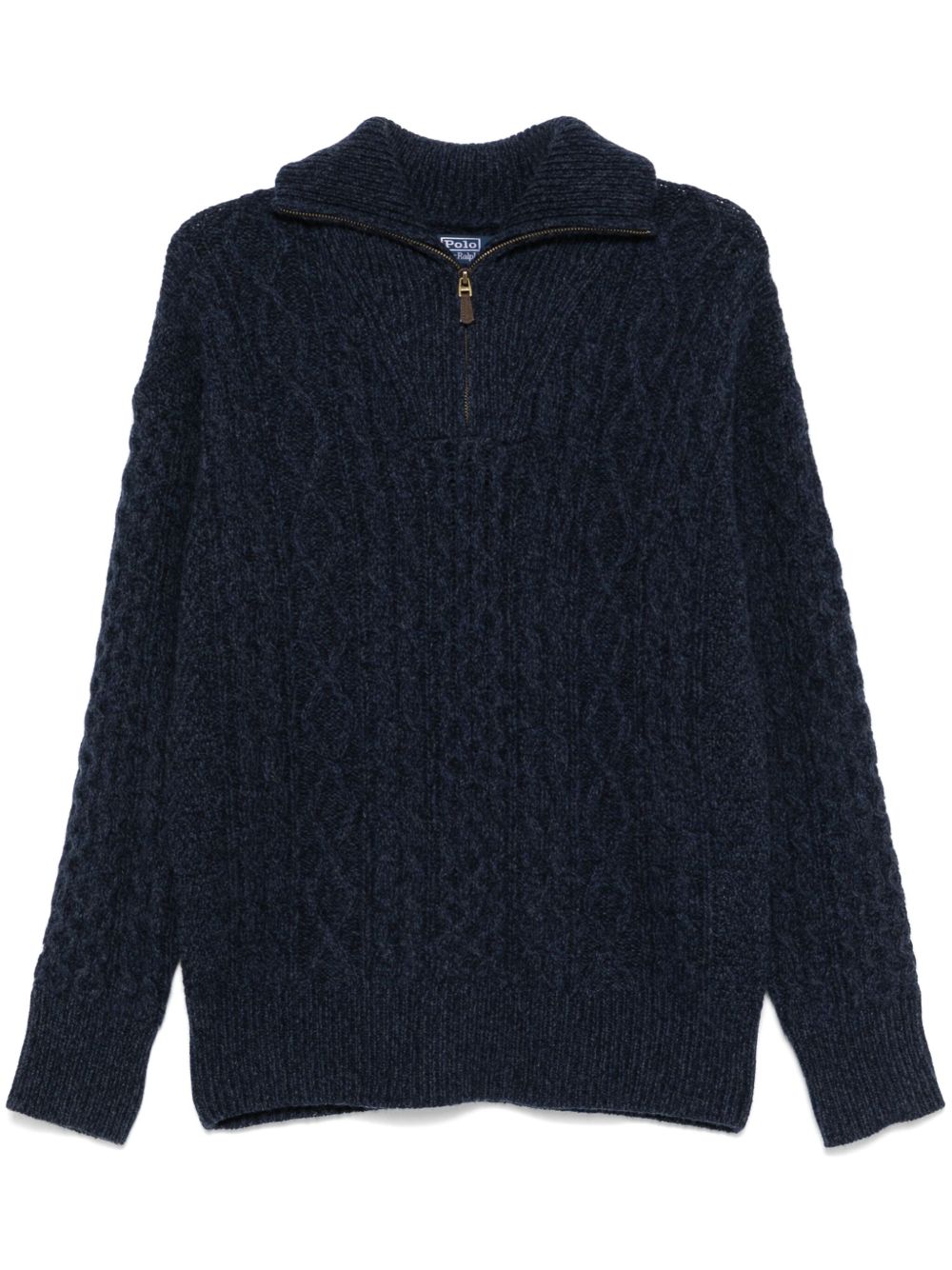 Polo Ralph Lauren 拉链领套头衫 - 蓝色