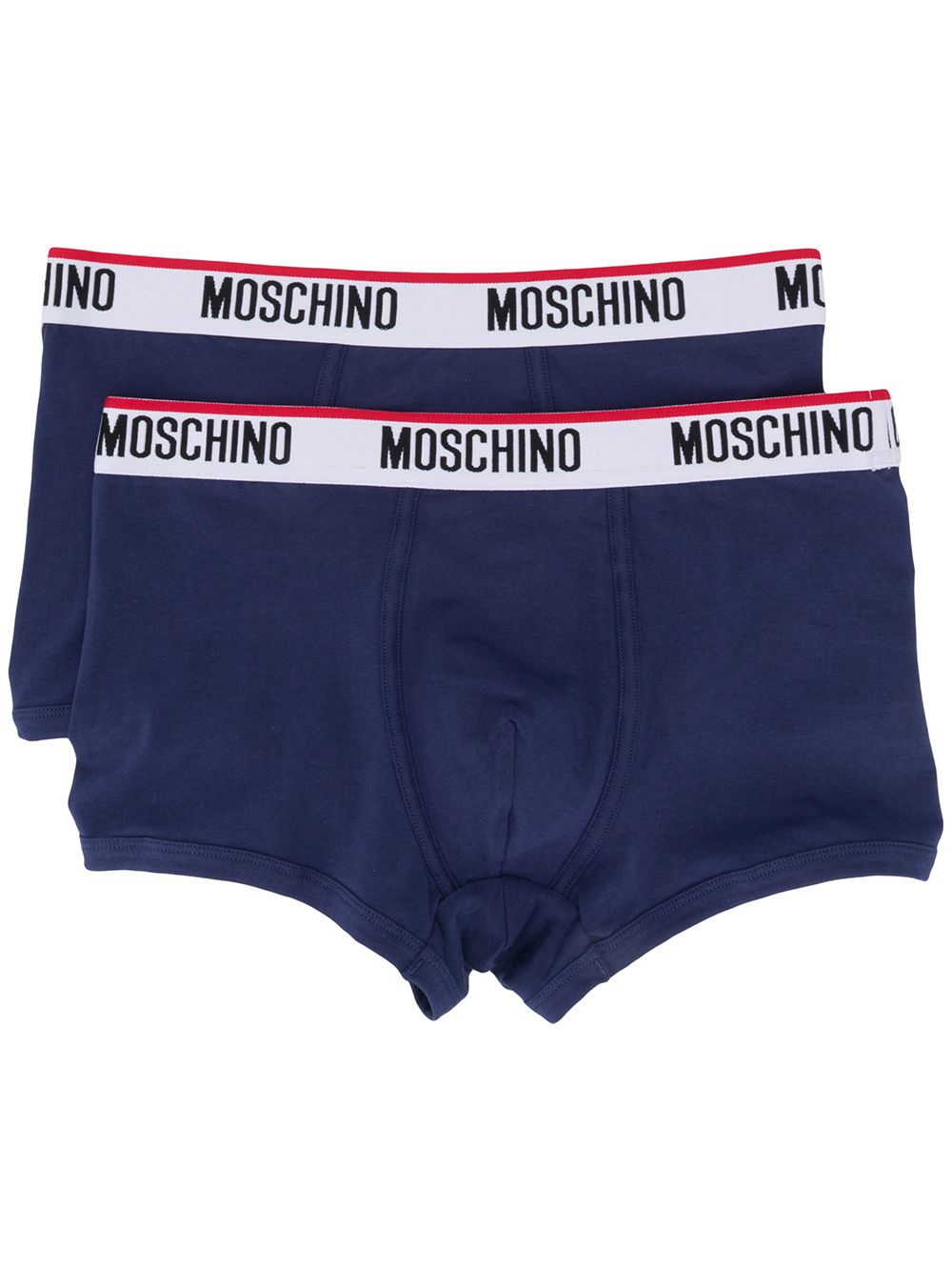 Moschino logo四角裤套组 - 蓝色