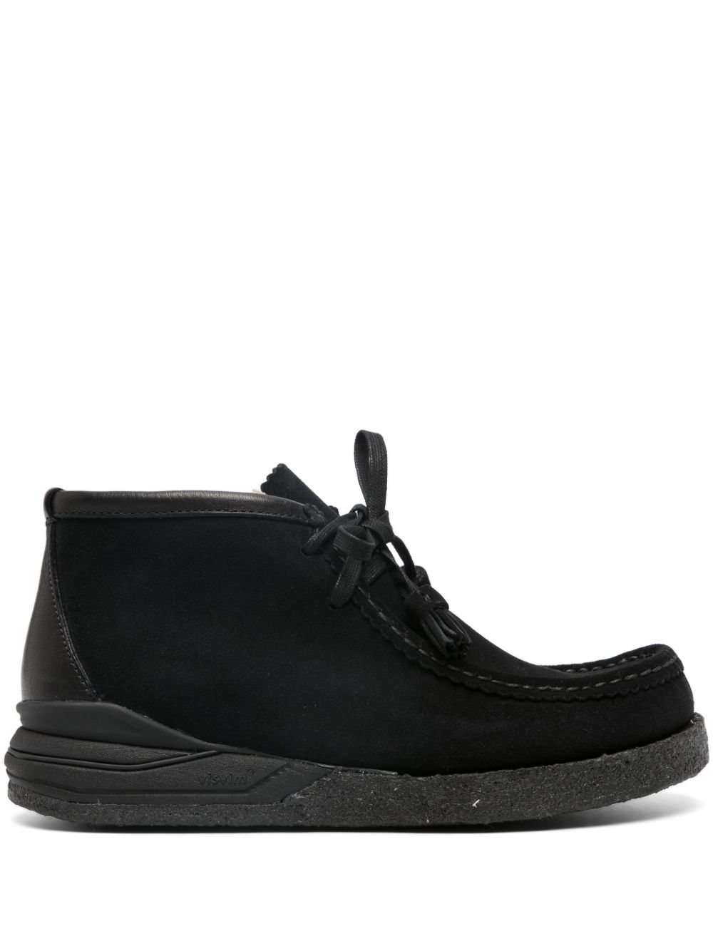 visvim Beuys Trekker-Folk 绒面皮靴 - 黑色