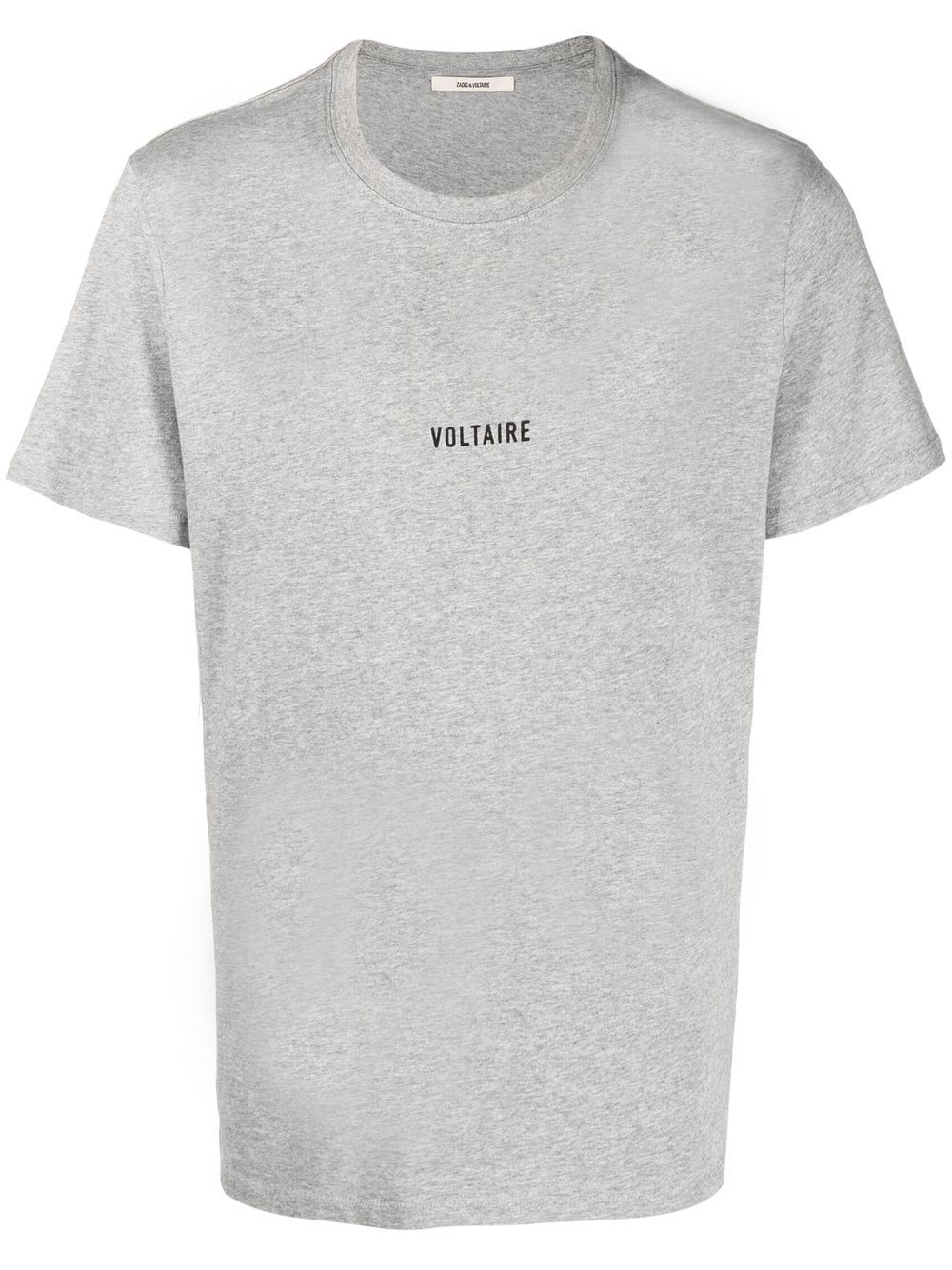 Zadig&Voltaire logo印花棉T恤 - 灰色
