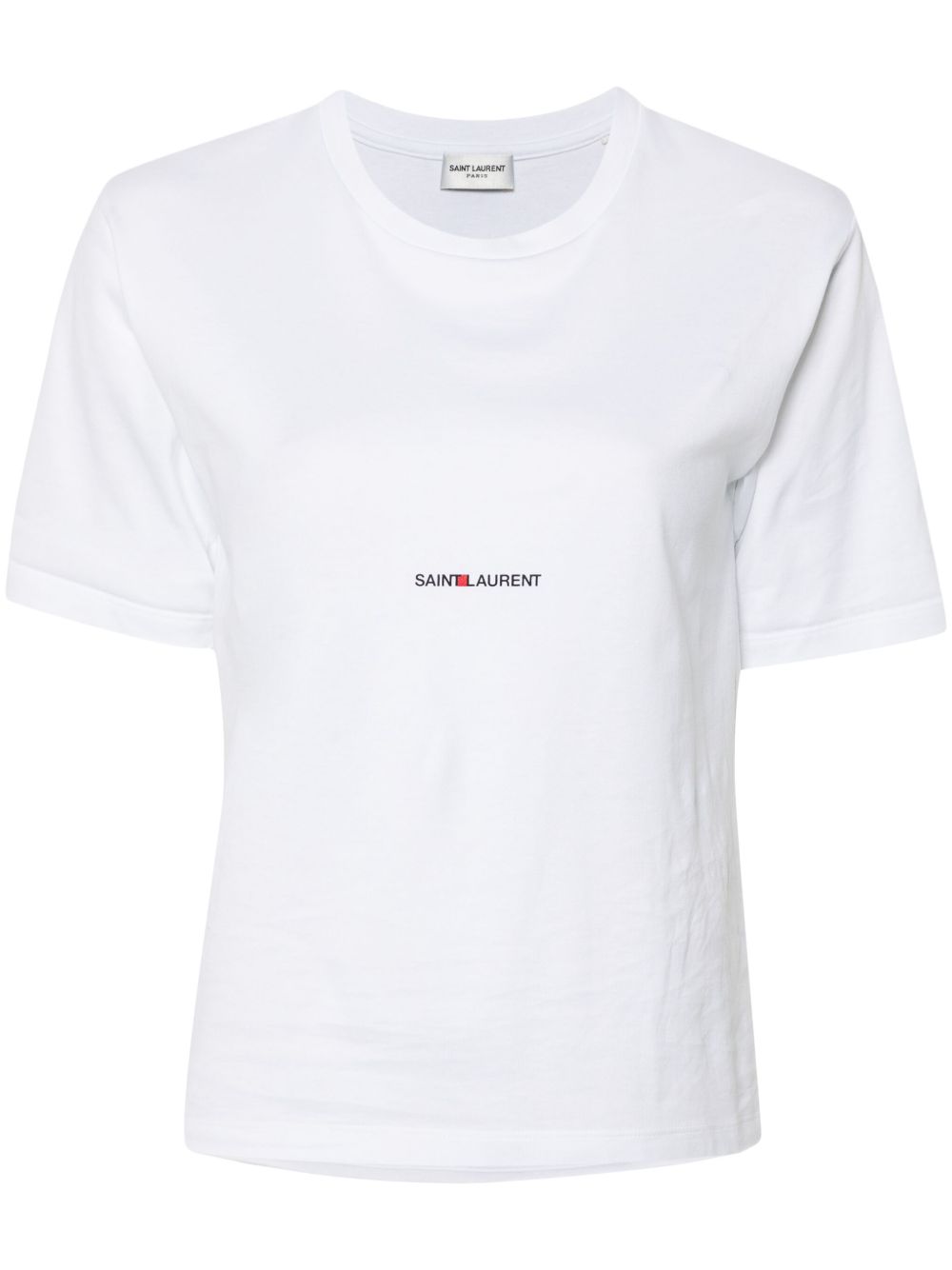 Saint Laurent logo印花T恤 - 白色