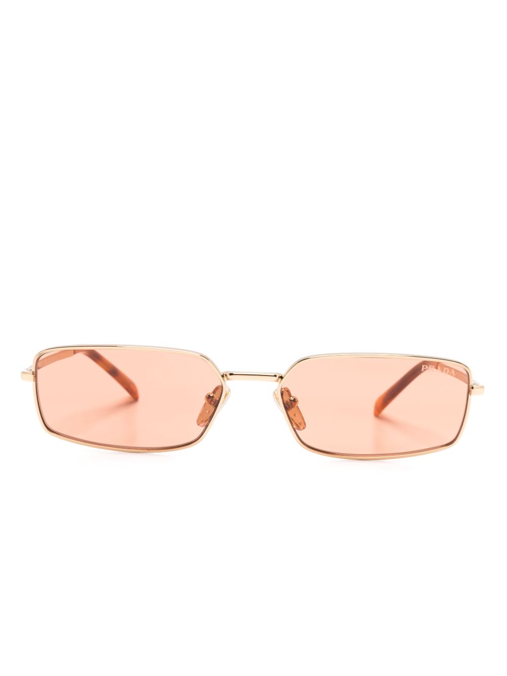 Prada Eyewear Prada Logo 太阳眼镜 - 金色