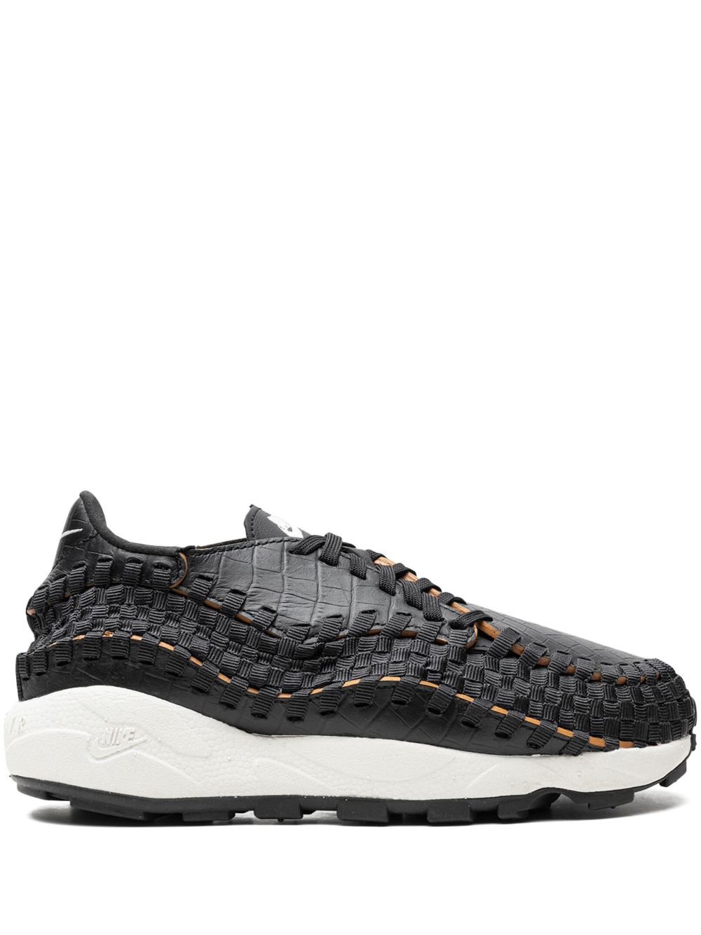 Nike Air Footscape Woven Premium Black Croc 运动鞋 - 黑色