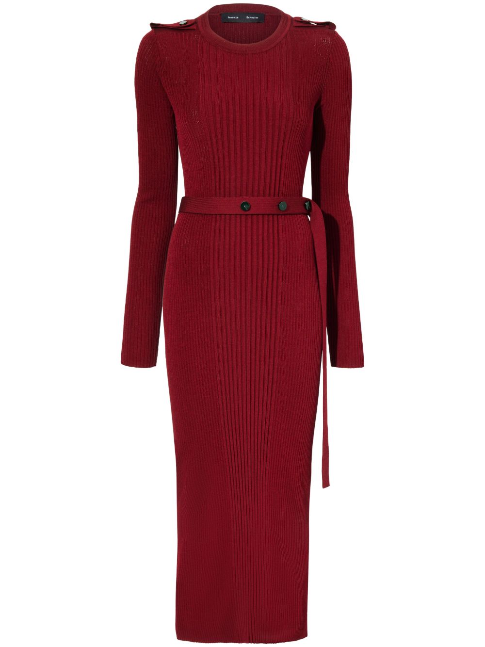 Proenza Schouler Lauryn 中长连衣裙 - 红色