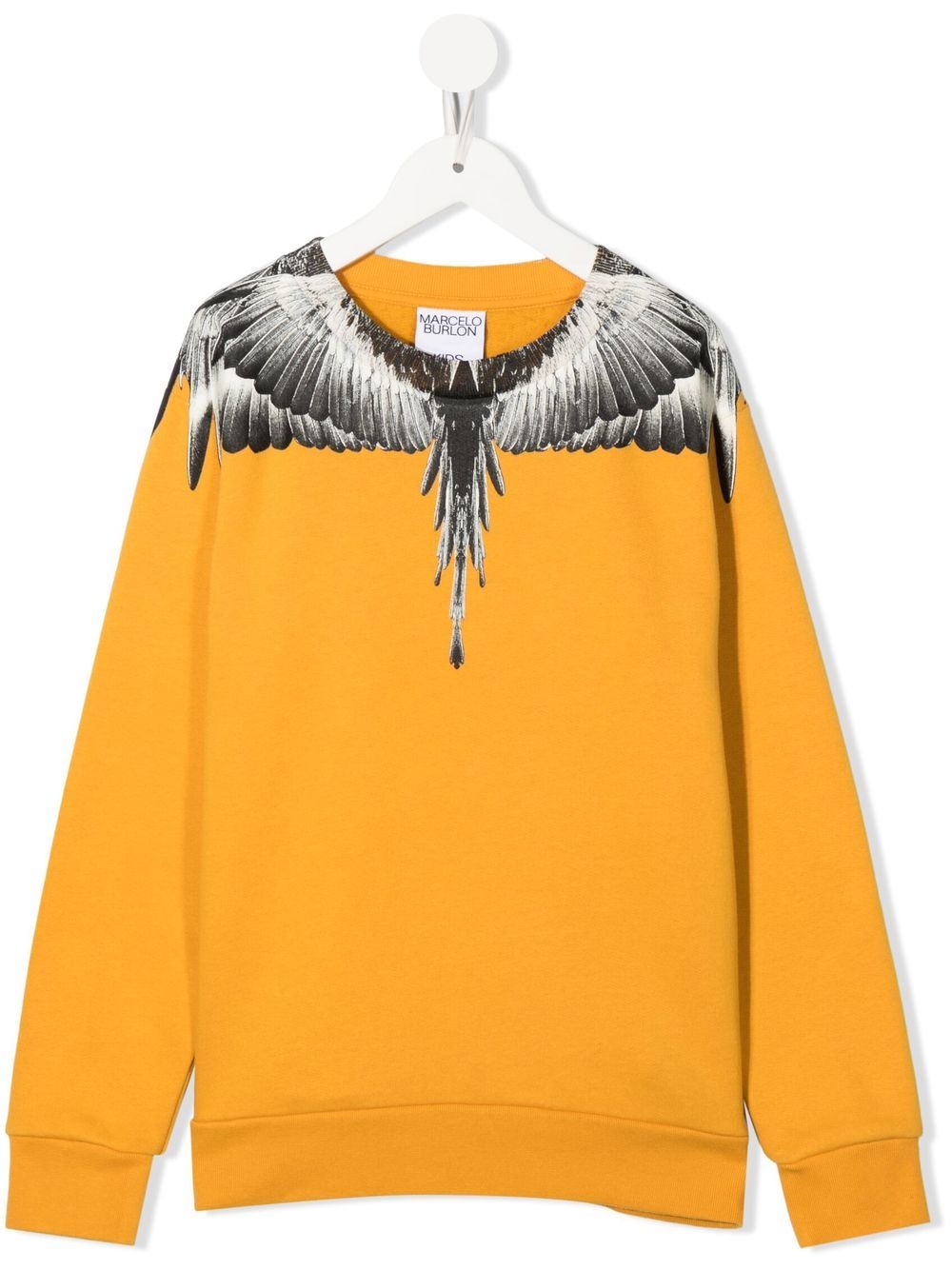 Marcelo Burlon County Of Milan Kids Icon Wings 圆领卫衣 - 黄色