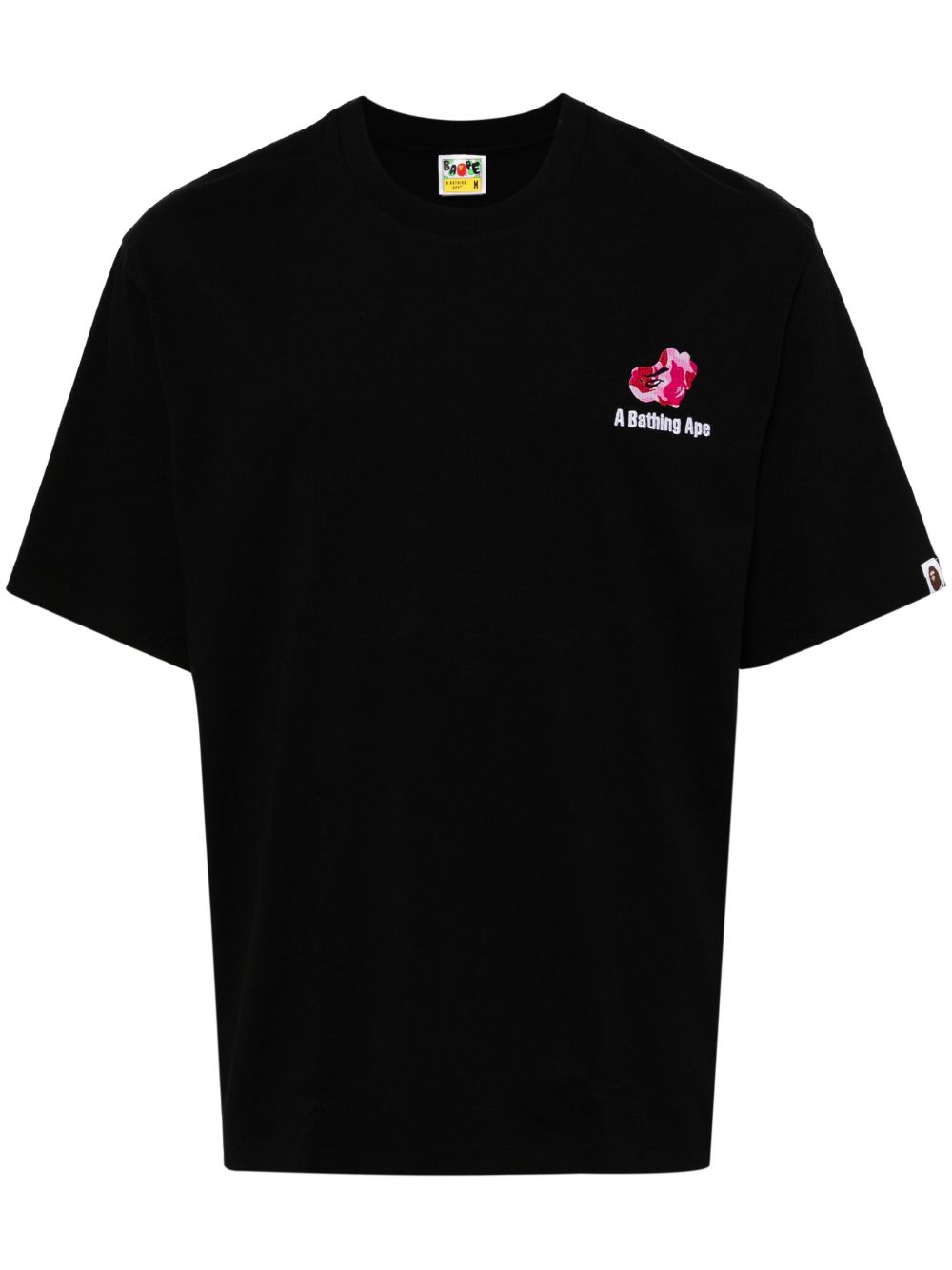 A BATHING APE® Abc 迷彩logo宽松T恤 - 黑色