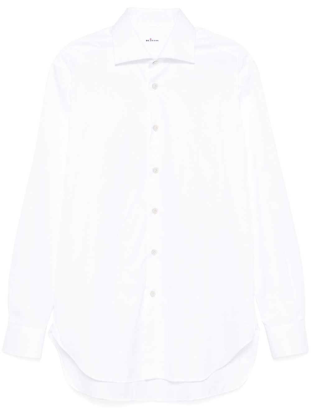 Kiton 经典棉衬衫 - 白色