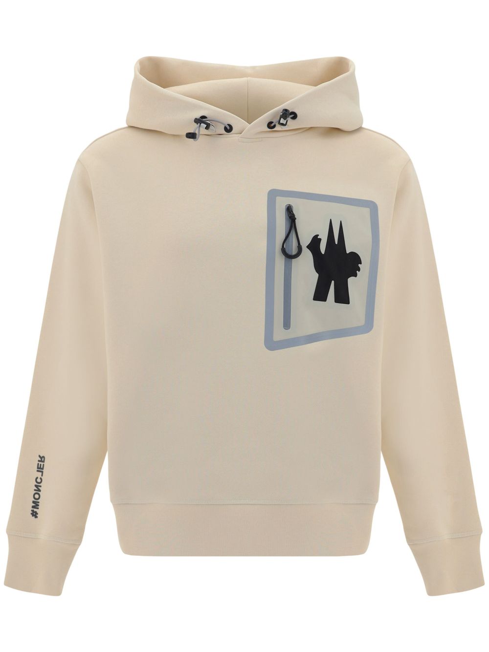 Moncler Grenoble logo印花连帽衫 - 中性色