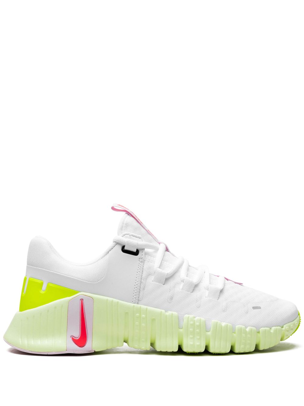 Nike Free Metcon 5 Barely Volt/Pink Foam 运动鞋 - 白色