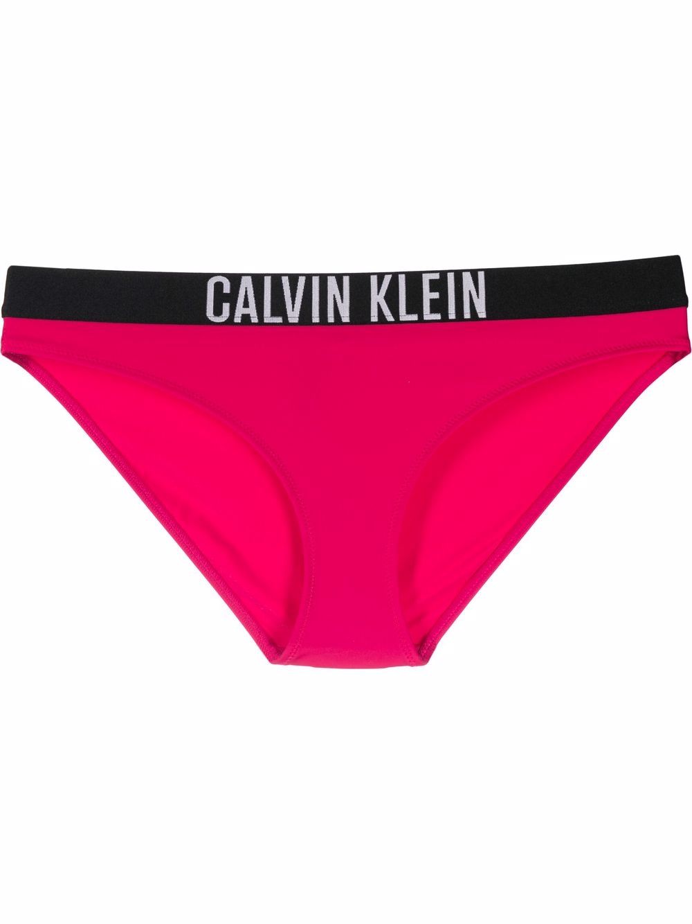 Calvin Klein logo裤腰比基尼三角裤 - 粉色