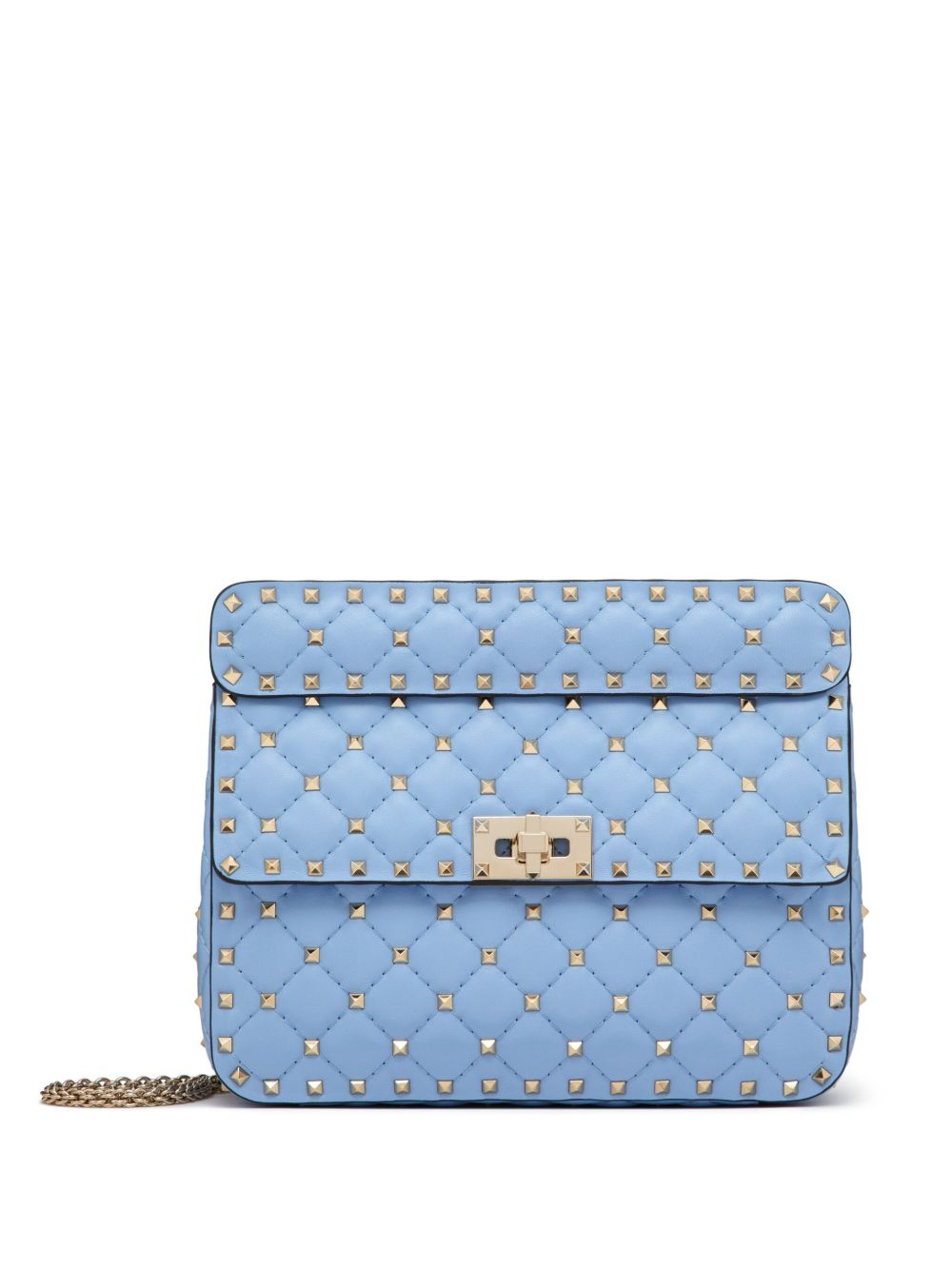 Valentino Garavani Rockstud Spike 中号斜挎包 - 蓝色