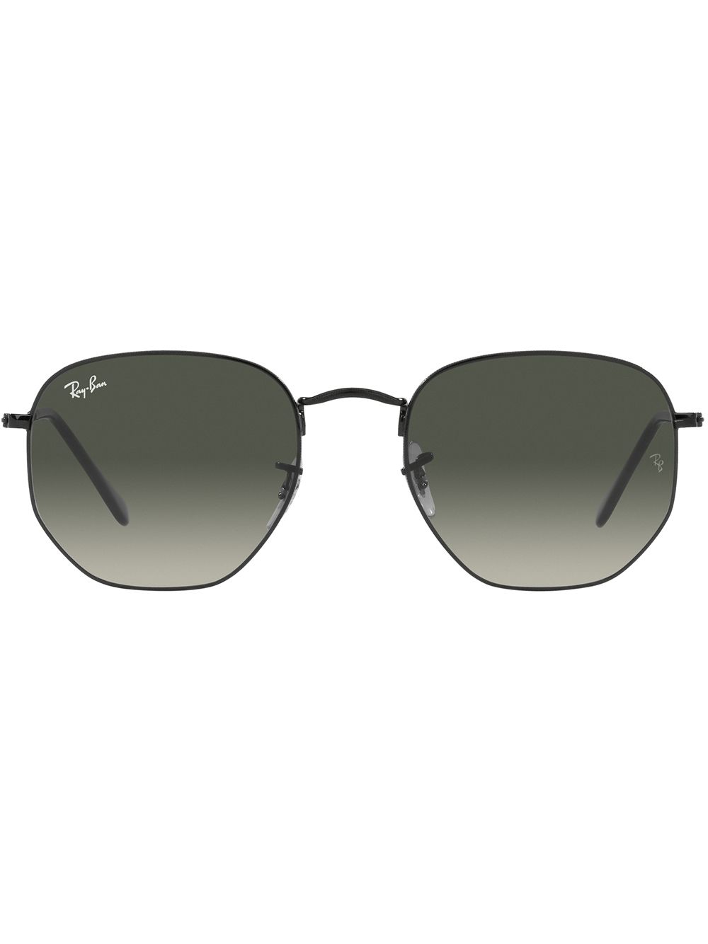 Ray-Ban logo细节超大款太阳眼镜 - 黑色