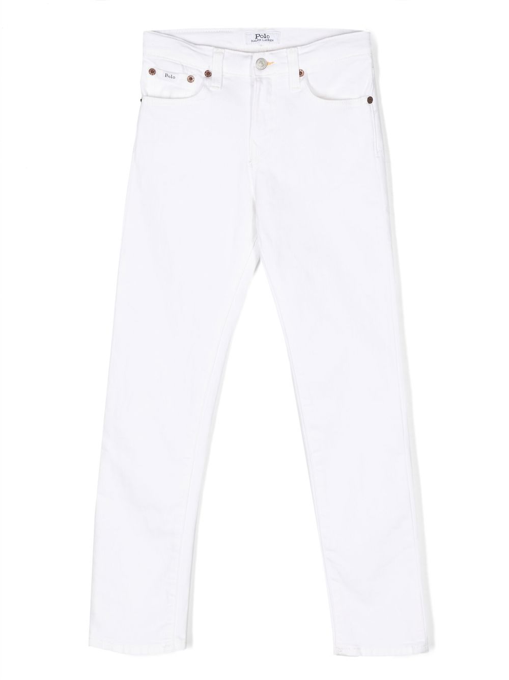 POLO RALPH LAUREN KIDS Sullivan 修身牛仔裤 - 白色