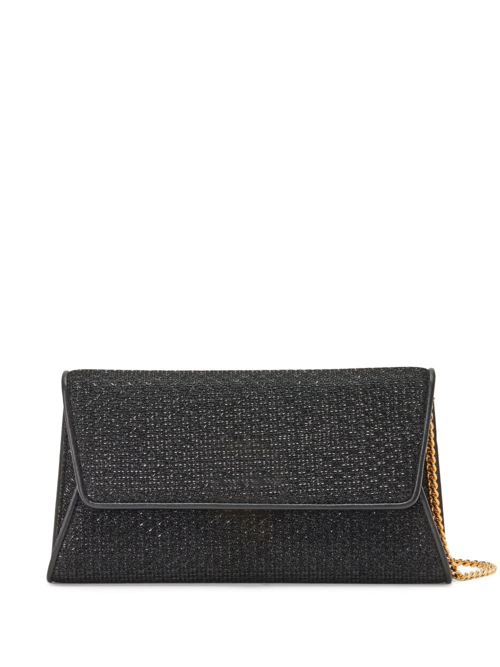 TOM FORD Nobile 金银丝纹理手拿包 - 黑色